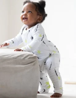 Shop Seraphine Theodore | Easy Zip Organic Cotton Sleepsuit & Bib Set