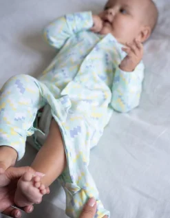 Outlet Seraphine Theodore | Easy Zip Organic Cotton Sleepsuit & Bib Set