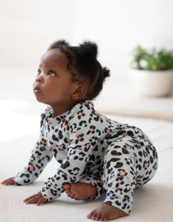 Store Seraphine Theodore | Easy Zip Organic Cotton Sleepsuit & Bib Set