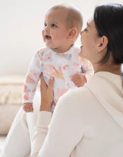 Best Sale Seraphine Theodore | Easy Zip Organic Cotton Sleepsuit & Bib Set