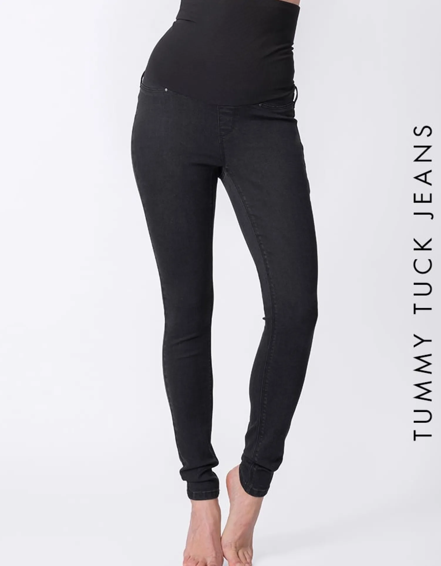 Fashion Seraphine Tristan | Black Post Maternity Shaping Jeans