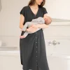 Flash Sale Seraphine Weston | Maternity Hospital Bag Midi Labor Gown in Organic Cotton