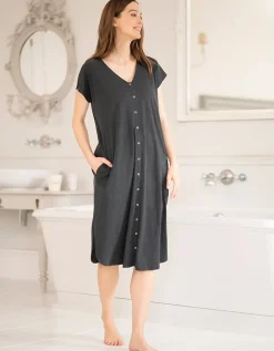 Flash Sale Seraphine Weston | Maternity Hospital Bag Midi Labor Gown in Organic Cotton