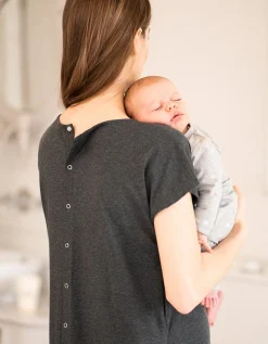 Flash Sale Seraphine Weston | Maternity Hospital Bag Midi Labor Gown in Organic Cotton