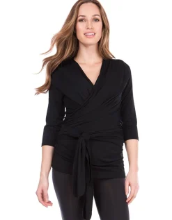 Online Seraphine Winn | Curve Black Cotton Skin to Skin Top
