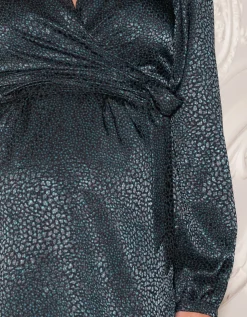 Shop Seraphine Wisteria | Green Mock Wrap Maternity & Nursing Top