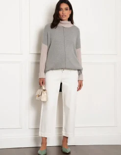 Best Seraphine Wolfe | Organic Cropped Straight Wide-Leg Maternity Jeans