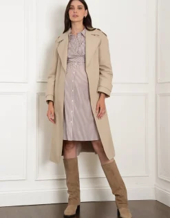 Hot Seraphine Zack | Belted Maternity Trench Coat