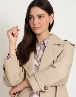 Hot Seraphine Zack | Belted Maternity Trench Coat