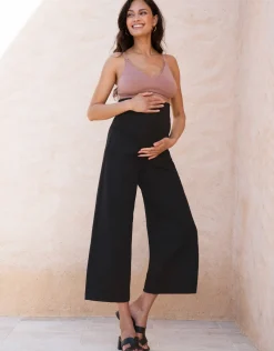 Fashion Seraphine Zaid | Ponte Roma Over Bump Palazzo Maternity Pants