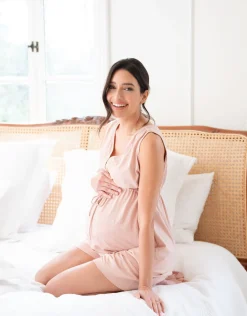 New Seraphine Zenaida | Cotton Short Pajama Maternity-To-Nursing Set
