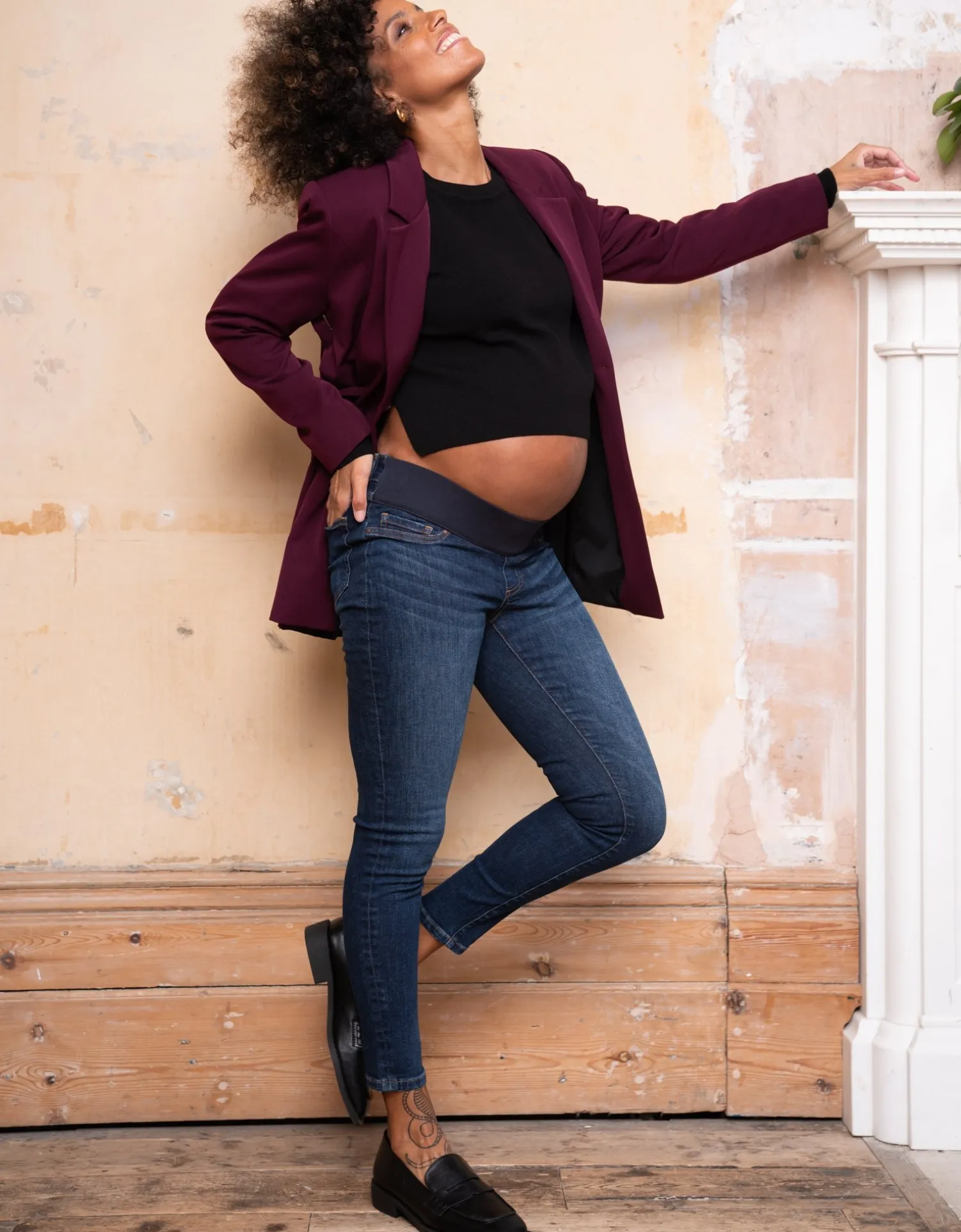 Best Sale Seraphine Zeph | Organic Under Bump Skinny Maternity Jeans