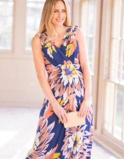 Hot Seraphine Zeta | Seasonal Blooms Maternity & Nursing Maxi Dress
