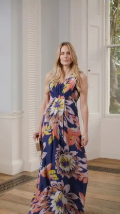Hot Seraphine Zeta | Seasonal Blooms Maternity & Nursing Maxi Dress