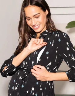 Fashion Seraphine Ziggy | Shooting Star Maternity & Nursing Shirt Dress