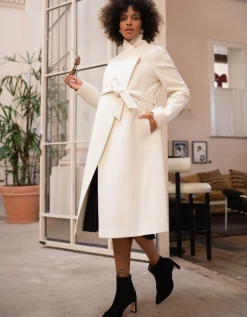 Best Seraphine Zophie | Wool Blend Wrap Maternity Coat
